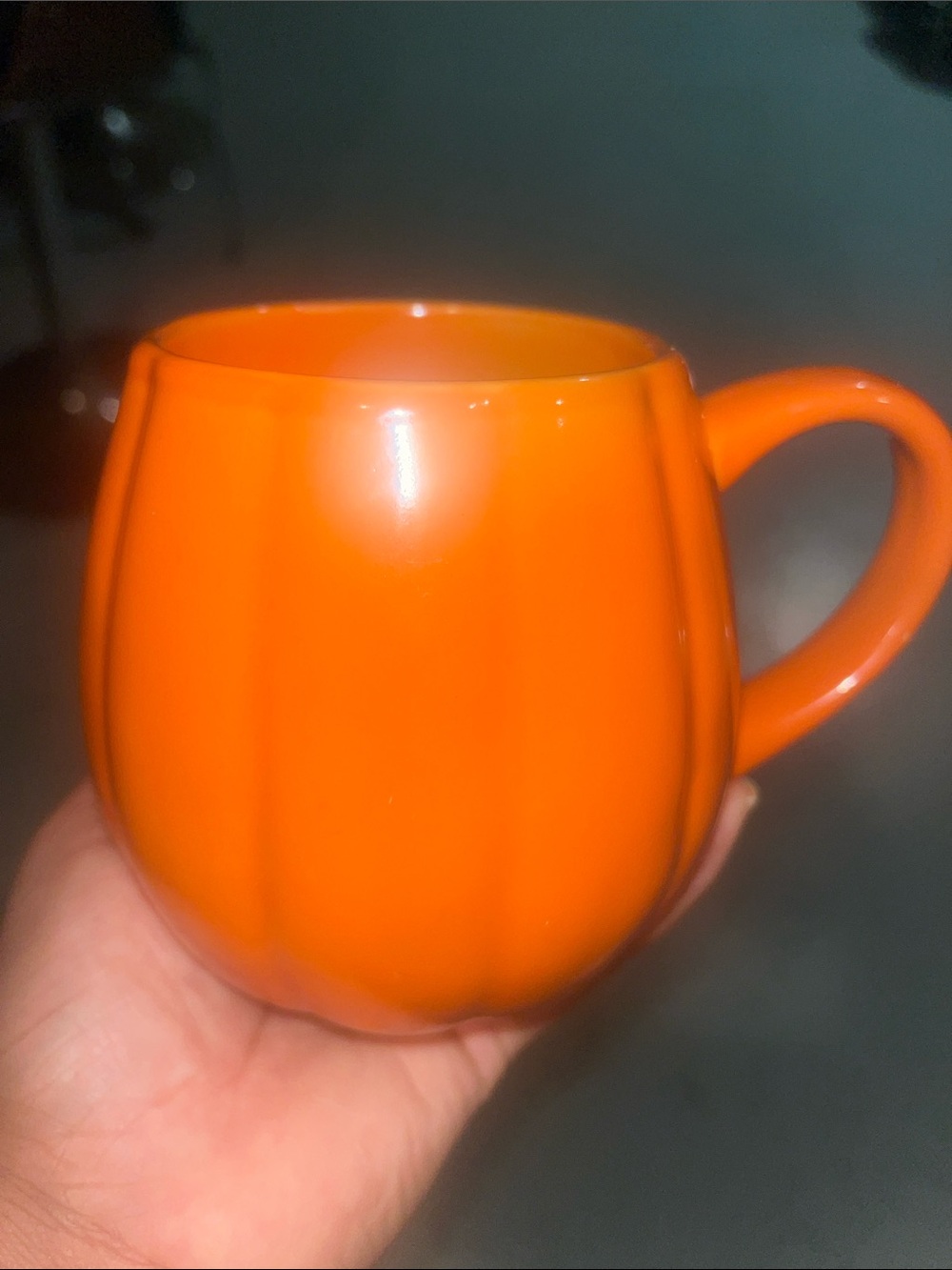& Other Stories Orange Pumpkin-Style Ceramic Mug